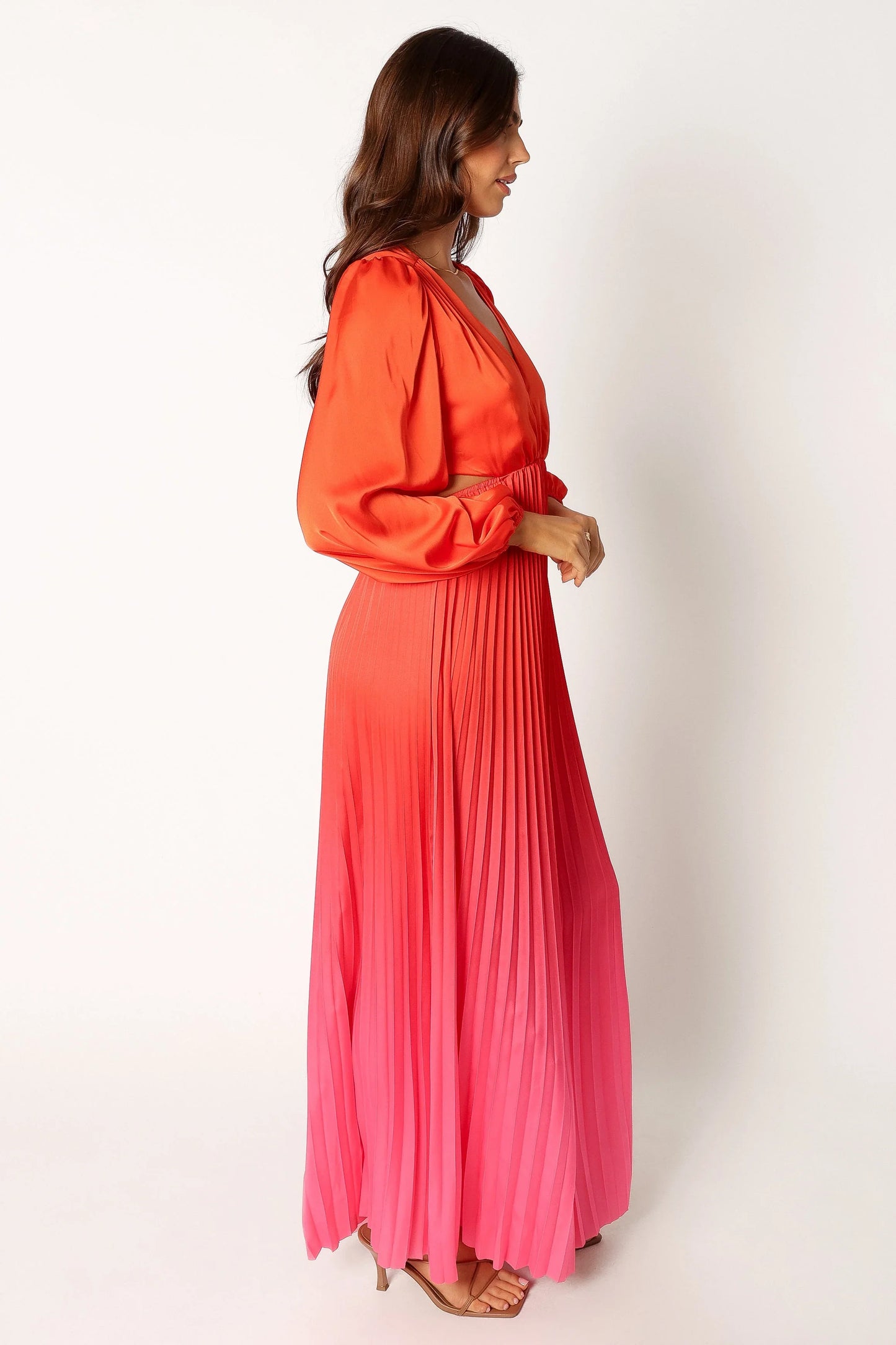 Krista Gradient Jumpsuit Red
