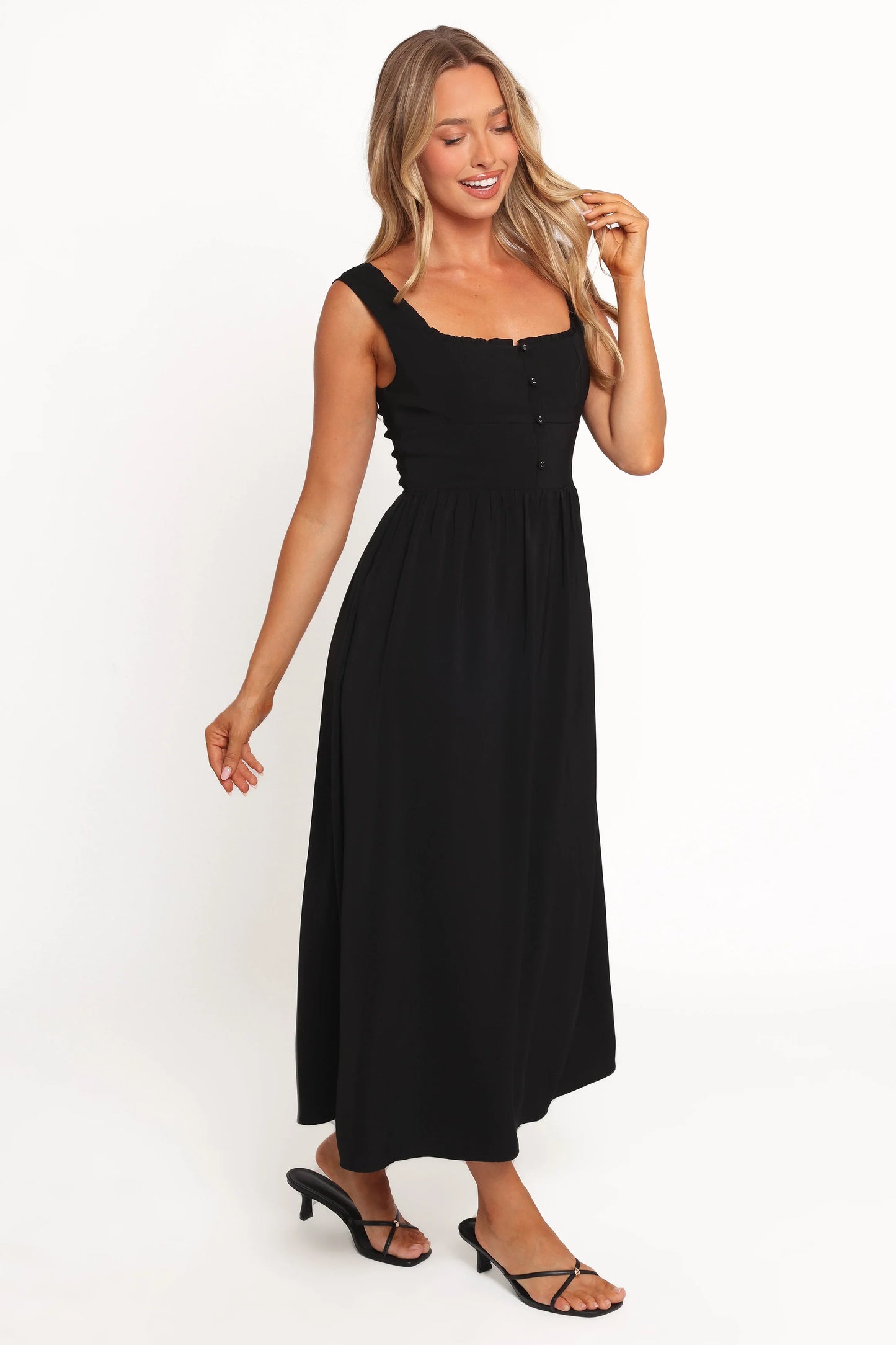 Melrose Midi Dress Black