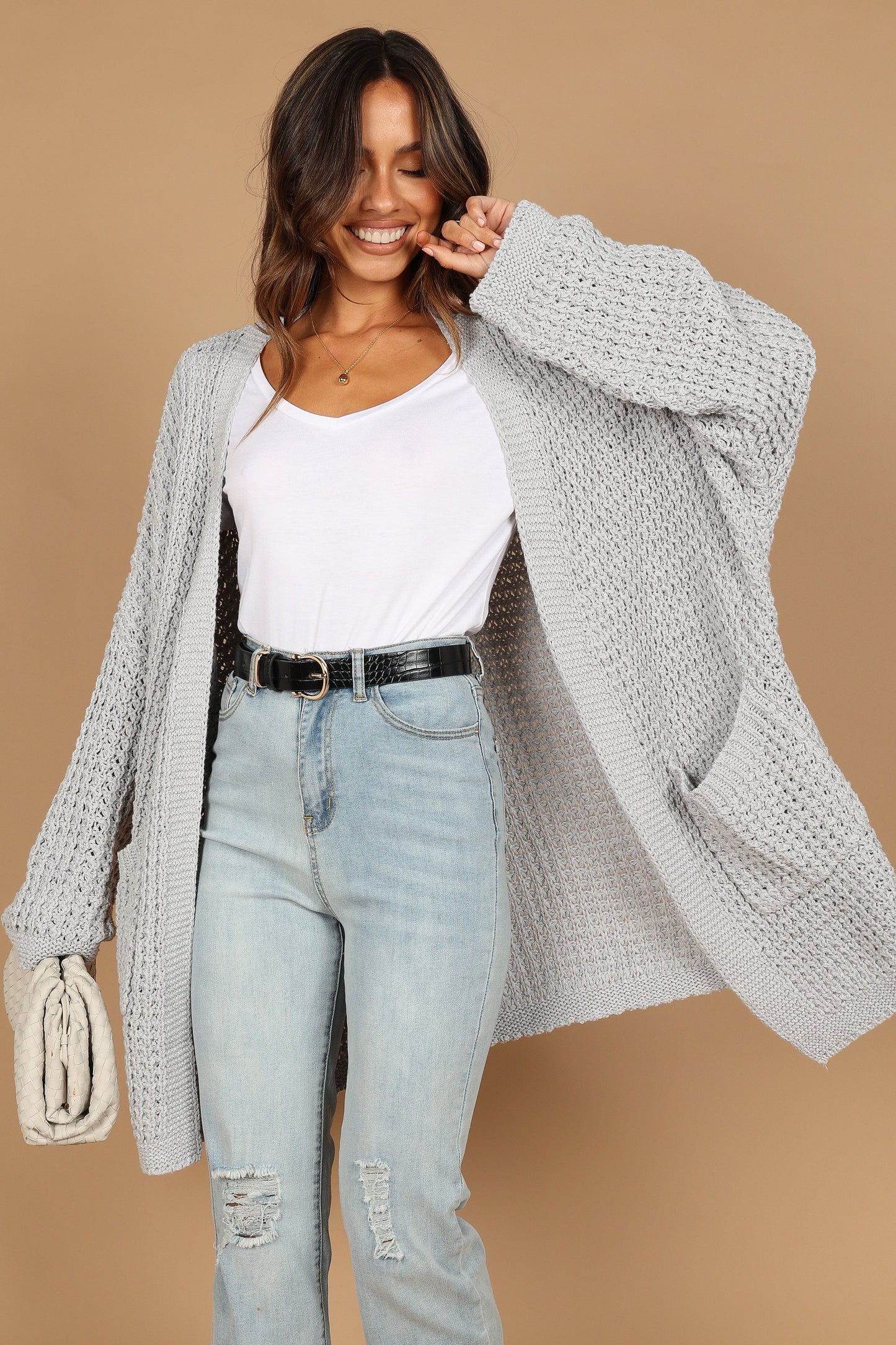 Leyonie Cardigan Grey
