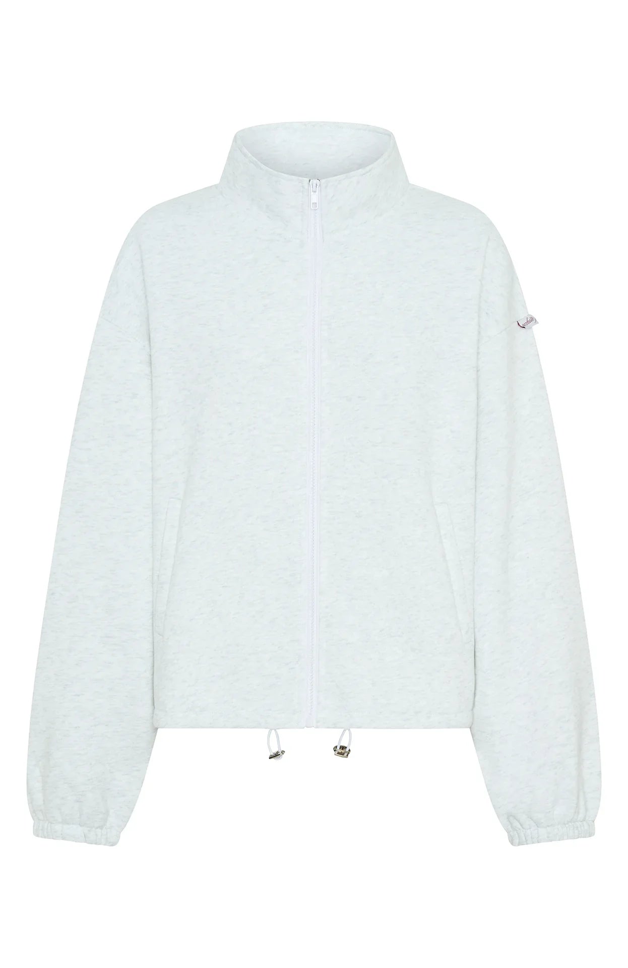 Dont Look Now Zip Front Sweater Grey Marle