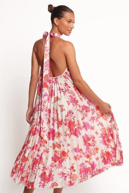Sirmione Maxi Dress Pink Floral