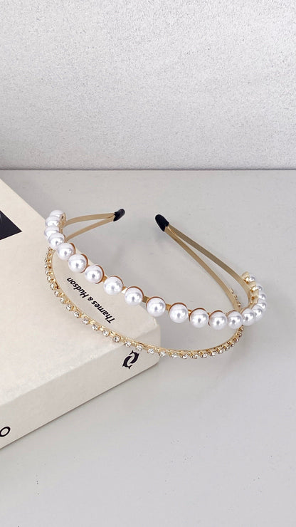 Sinclair Headpiece Gold Pearl