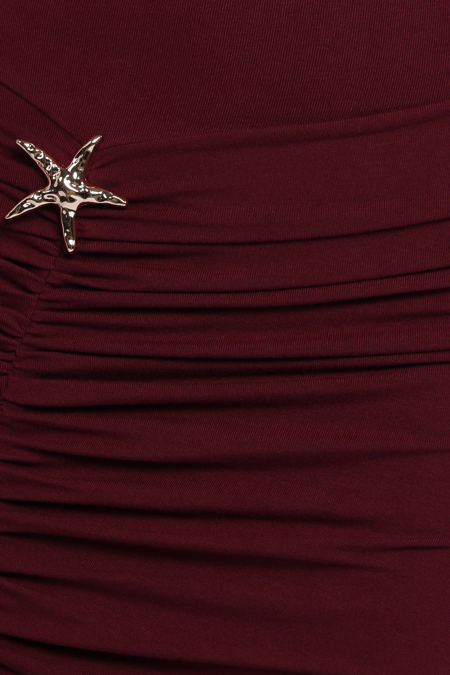 Sandara Off Shoulder Maxi Dress Burgundy