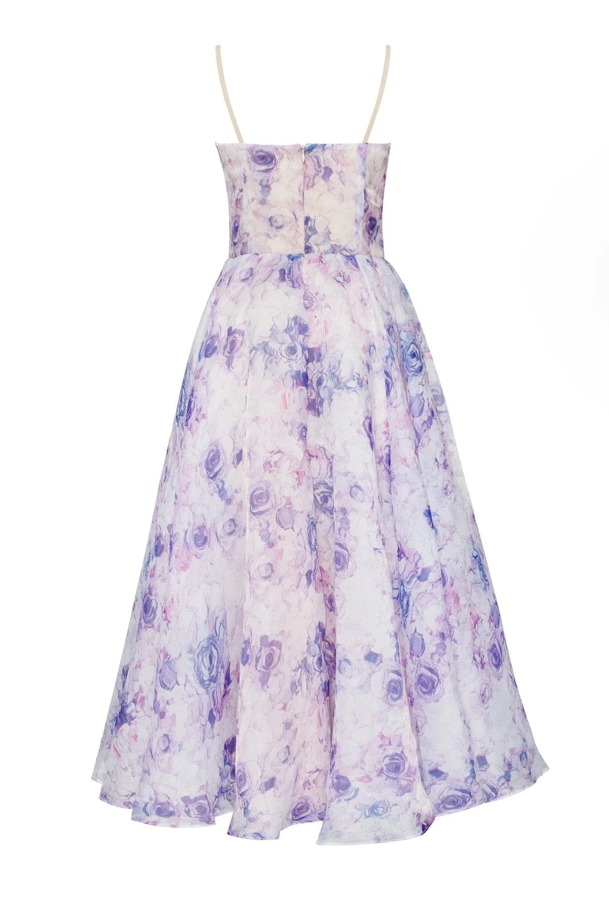 Blue Peony Tender spaghetti strap midi dress
