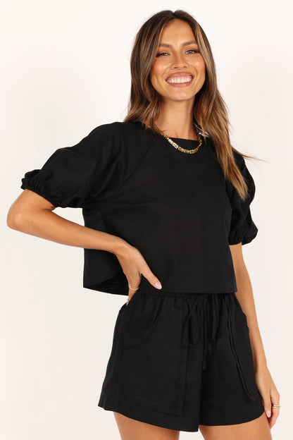 Chelsey Linen Set Black