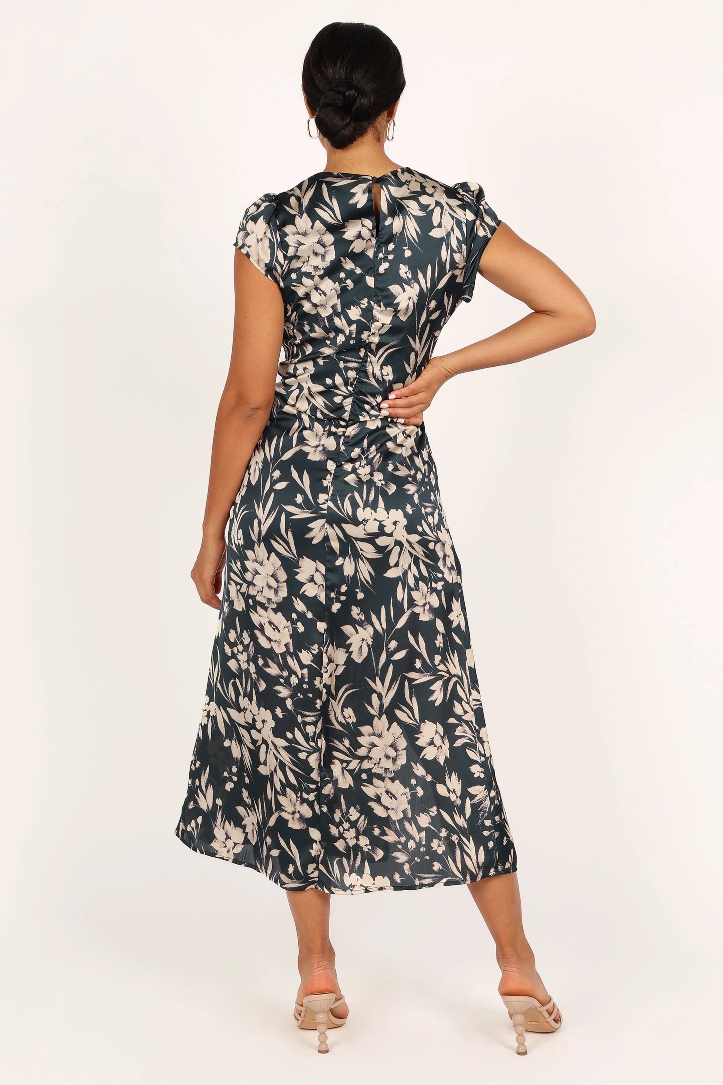 Lisbeth Midi Dress Green Floral
