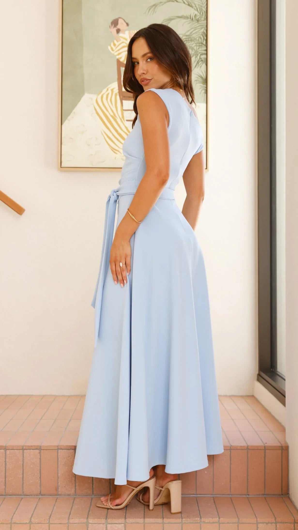Gemma Maxi Dress Baby Blue