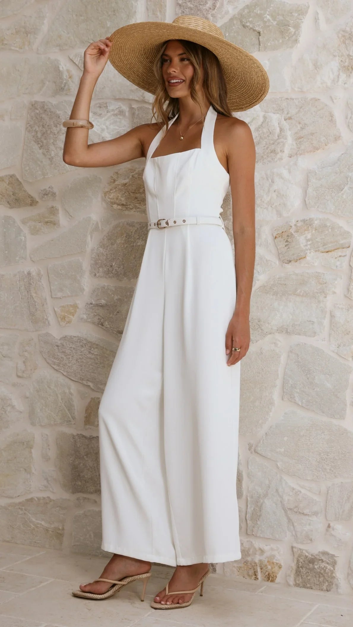 Cleo Jumpsuit White