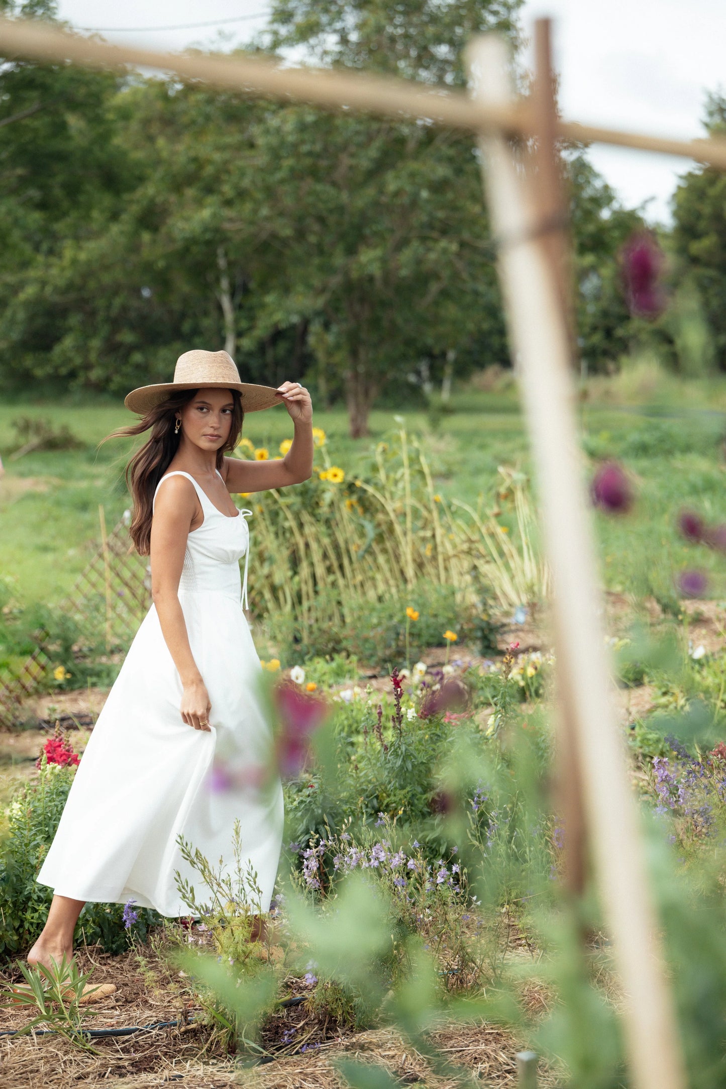 Kinslee Midi Dress White
