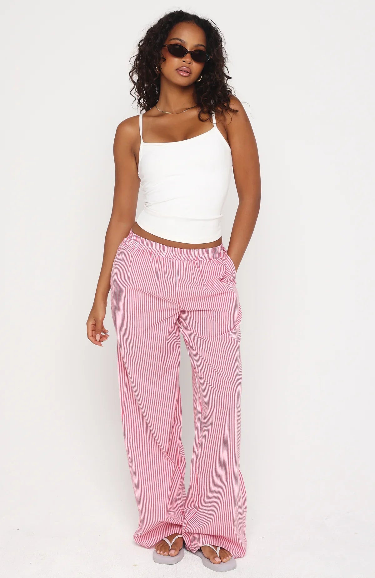 Always About Us Pants Strawberry Stripe