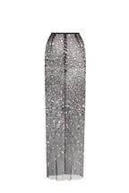 Crystal covered fabulous black maxi dress