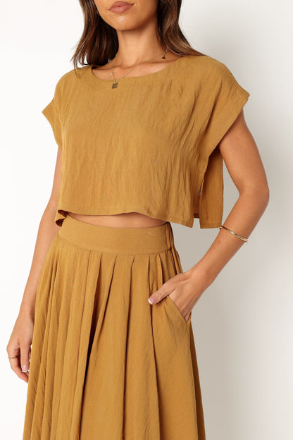Bessie Two Piece Set Mustard
