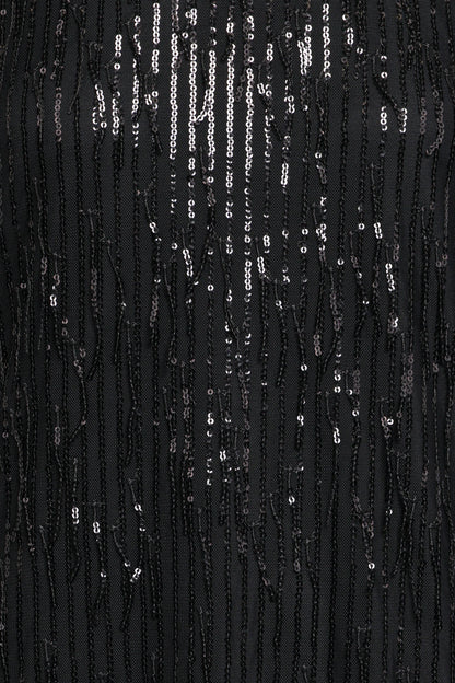 Serena Sequin Mini Dress Black