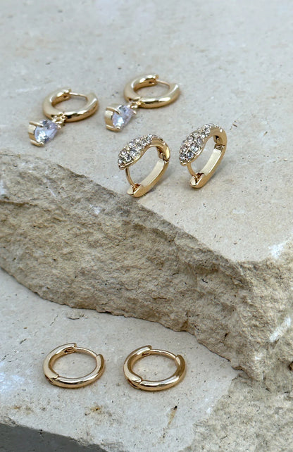 Little Things Earrings Set Gold
