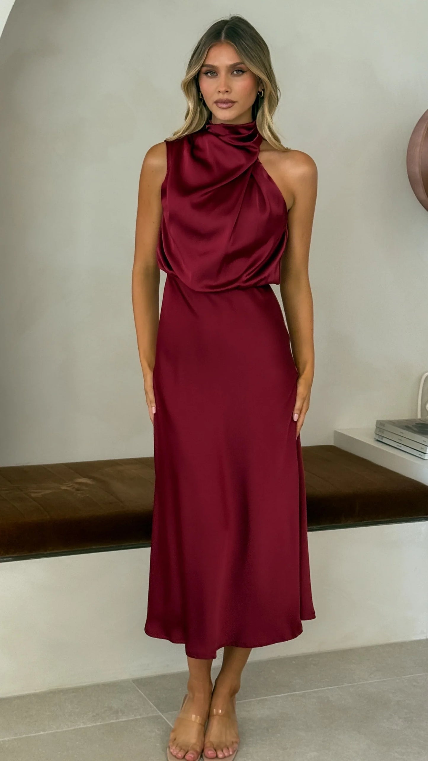 Esther Maxi Dress Wine