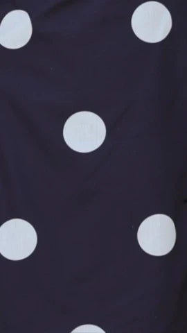 Ebbe Mini Dress Navy White Polka