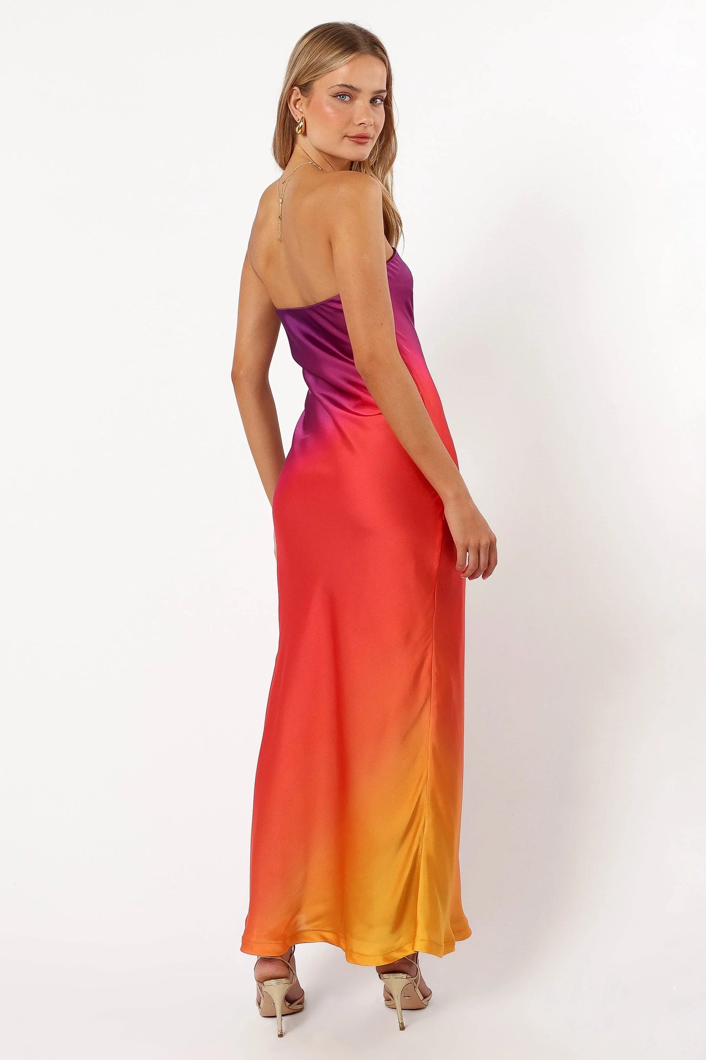 Mallory Strapless Maxi Dress Sunset Cosmo