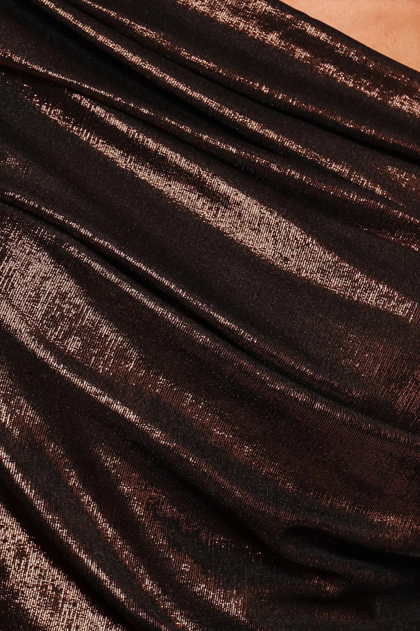 Peppita Metallic Off Shoulder Top Bronze