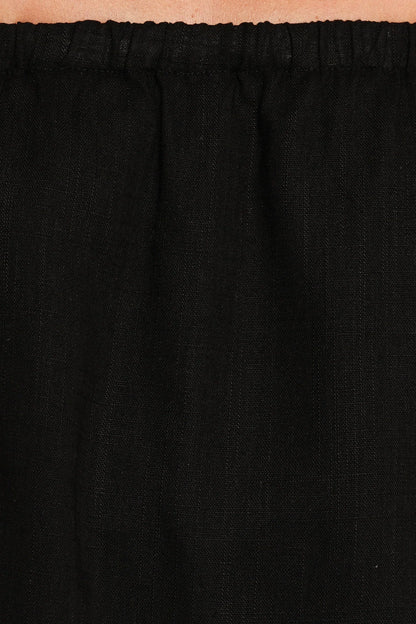 Kristia Strapless Romper Black