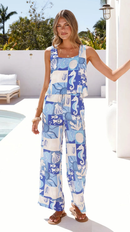 Maylin Pants Ocean Mirage