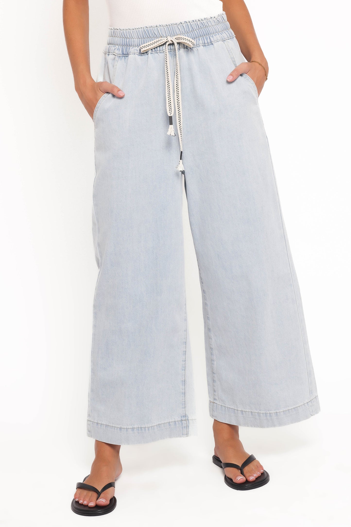 Jenni Wide Leg Pant Light Wash