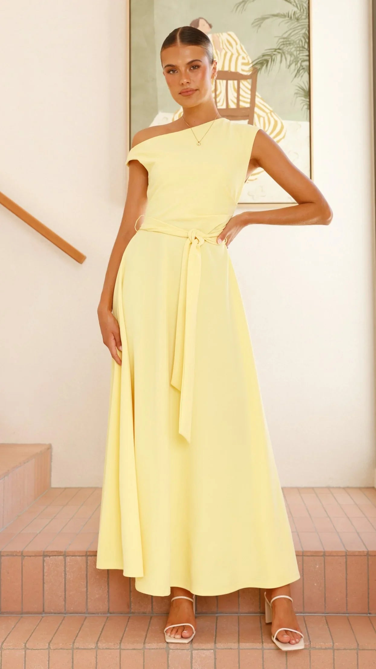 Gemma Maxi Dress Baby Yellow