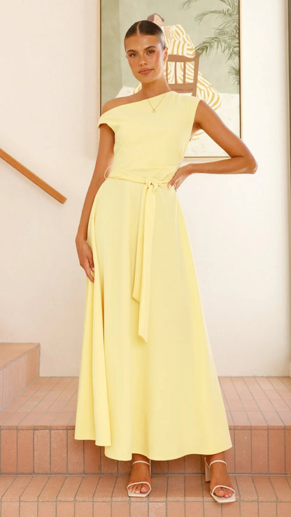 Gemma Maxi Dress Baby Yellow