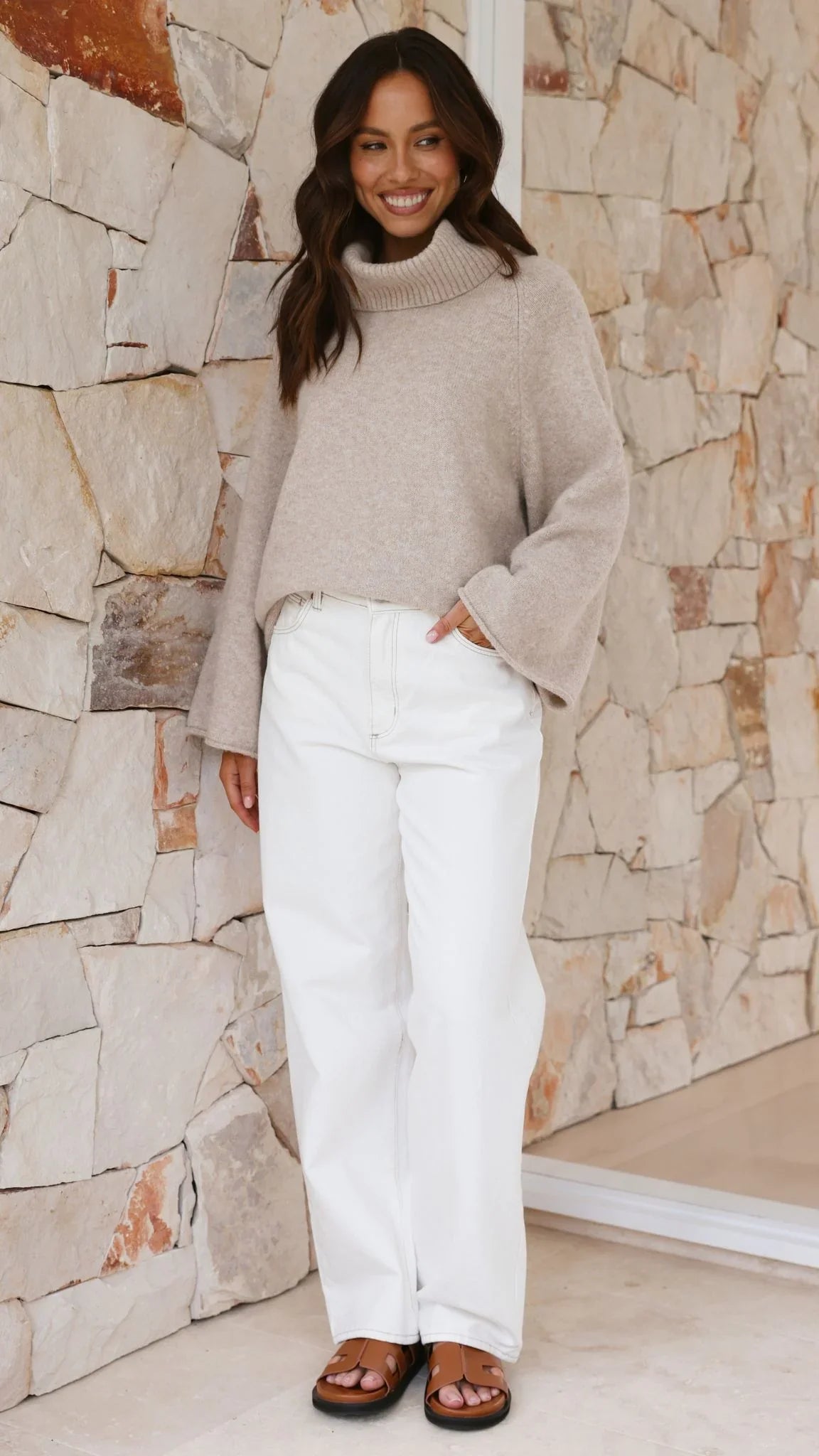 Jacques Knitted Jumper Oatmeal