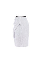 White sequined wrapped mini skirt Midnight Walk