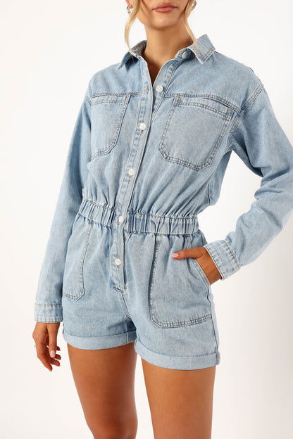 Danielle Romper Medium Denim