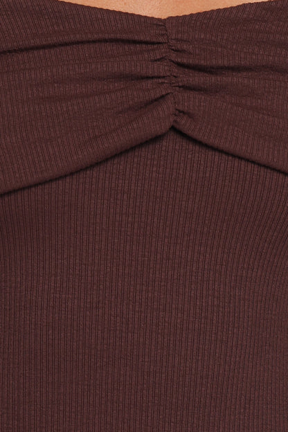 Danica Mini Dress Chocolate Brown