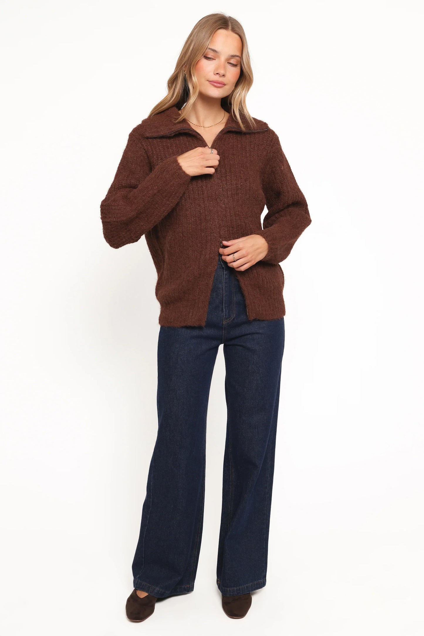 Miffy Zip Through Cardigan Chocolate