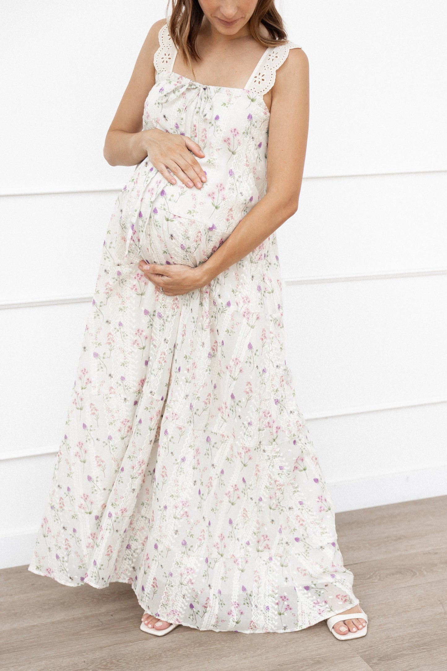 Caroline Maxi Dress Pink Floral