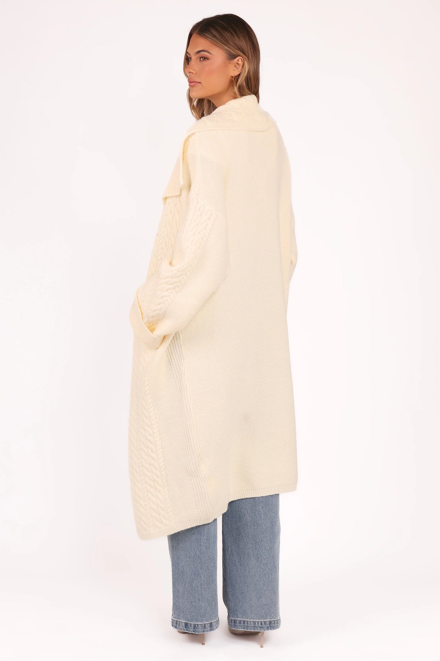 Nova Long Cardigan Cream