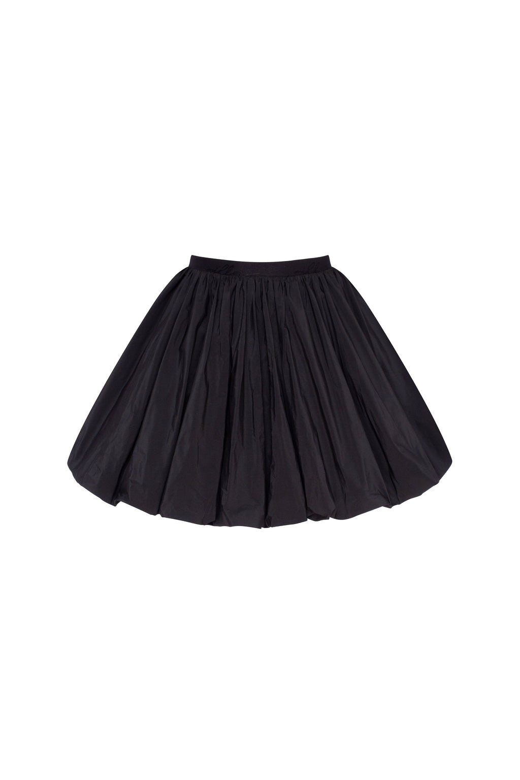Balloon taffeta black mini skirt Parisienne