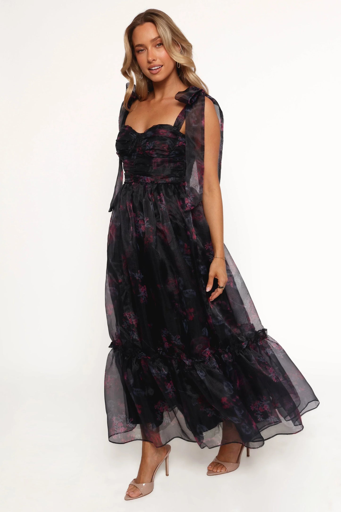 Floret Midi Dress Dark Floral