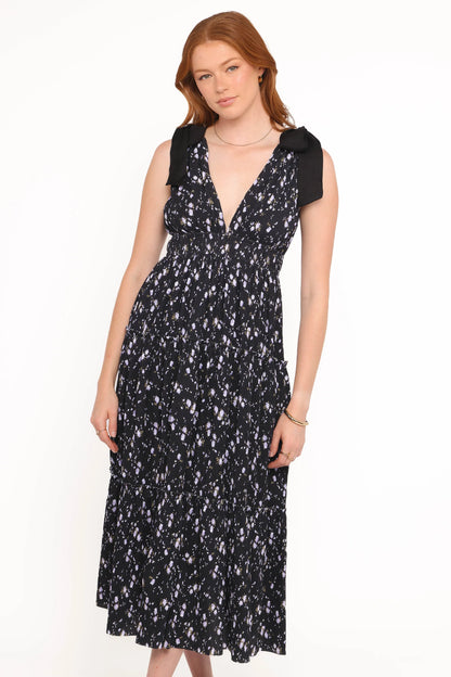 Adeline Maxi Dress Black Floral