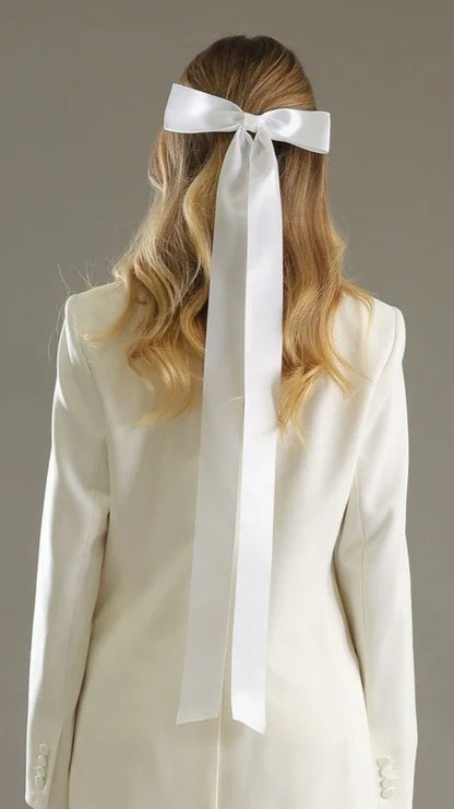 Lala Hair Bow White