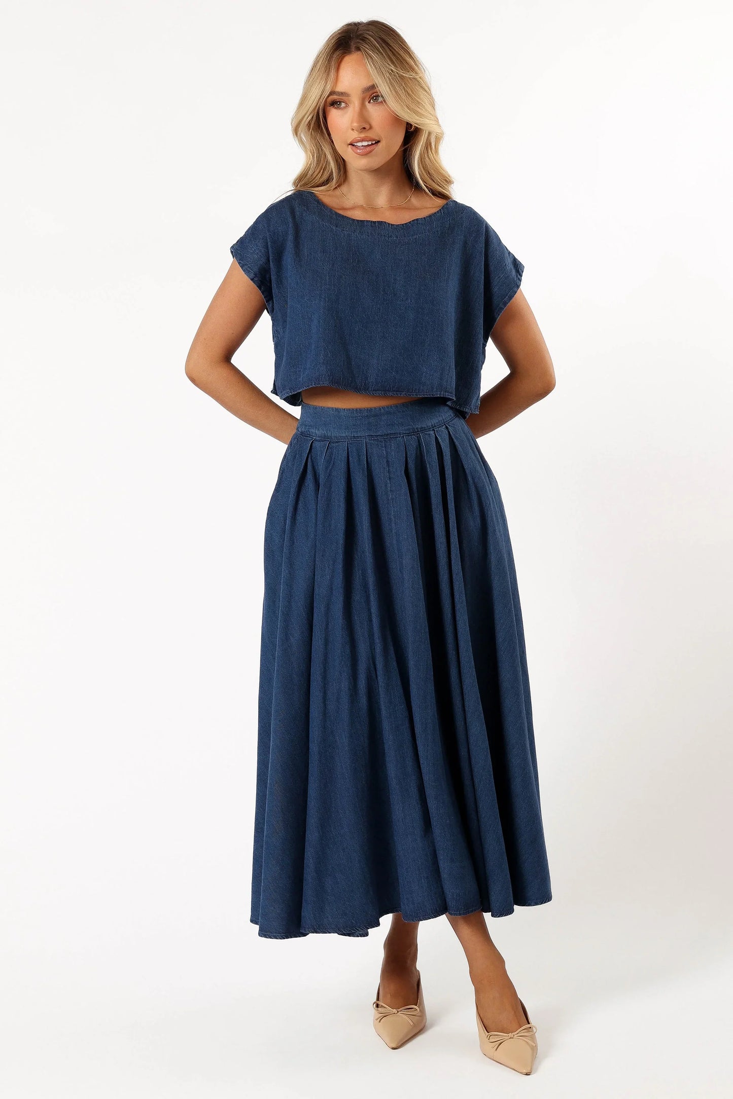Rylie Two Piece Set Dark Denim