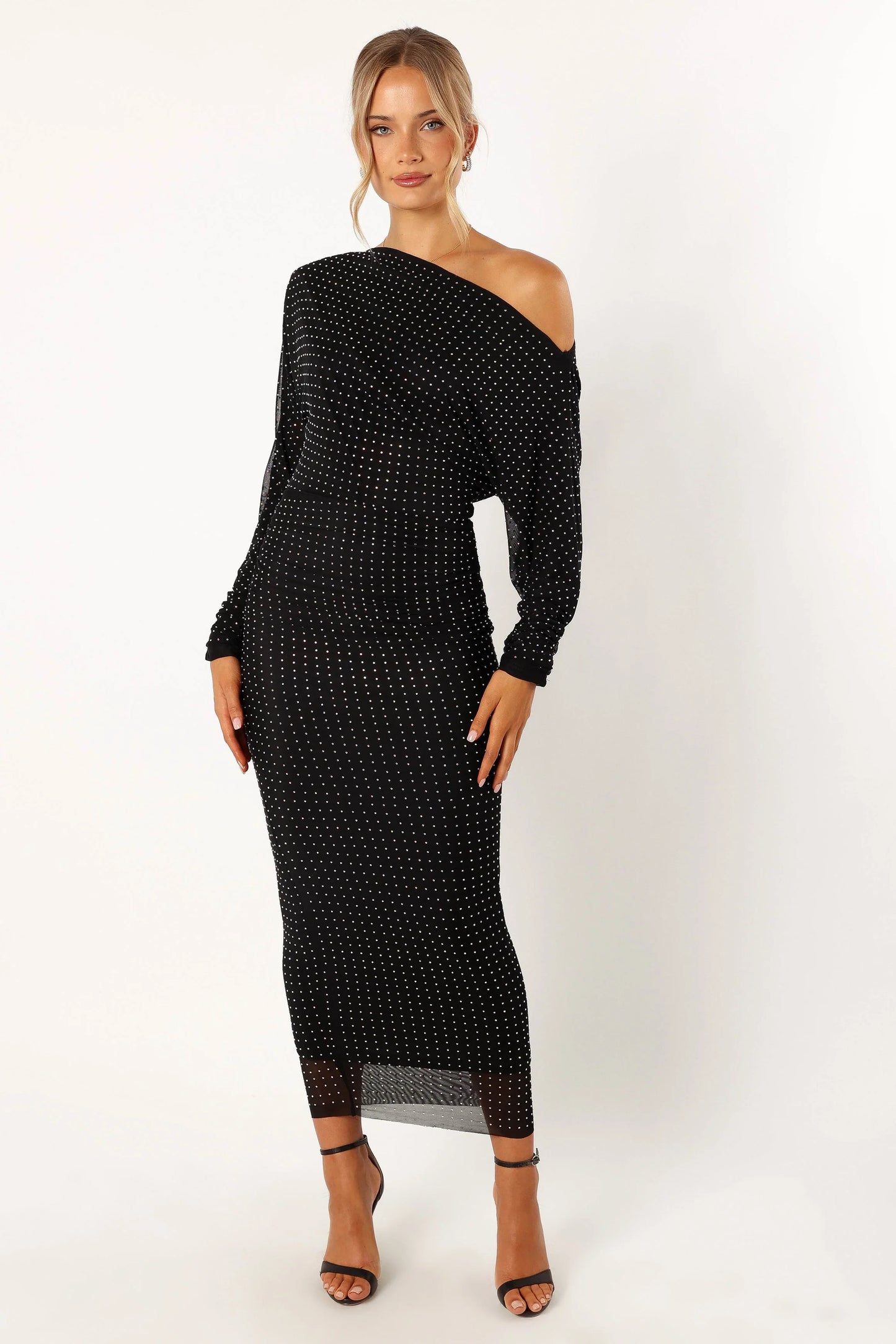 Loeve Long Sleeve Midi Dress Black