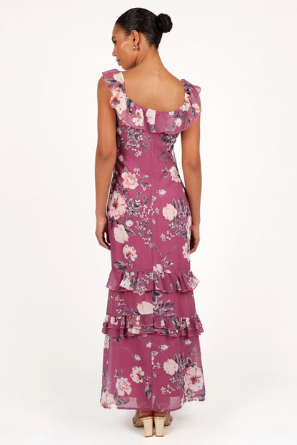 Irelynn Maxi Dress Dark Rose Floral