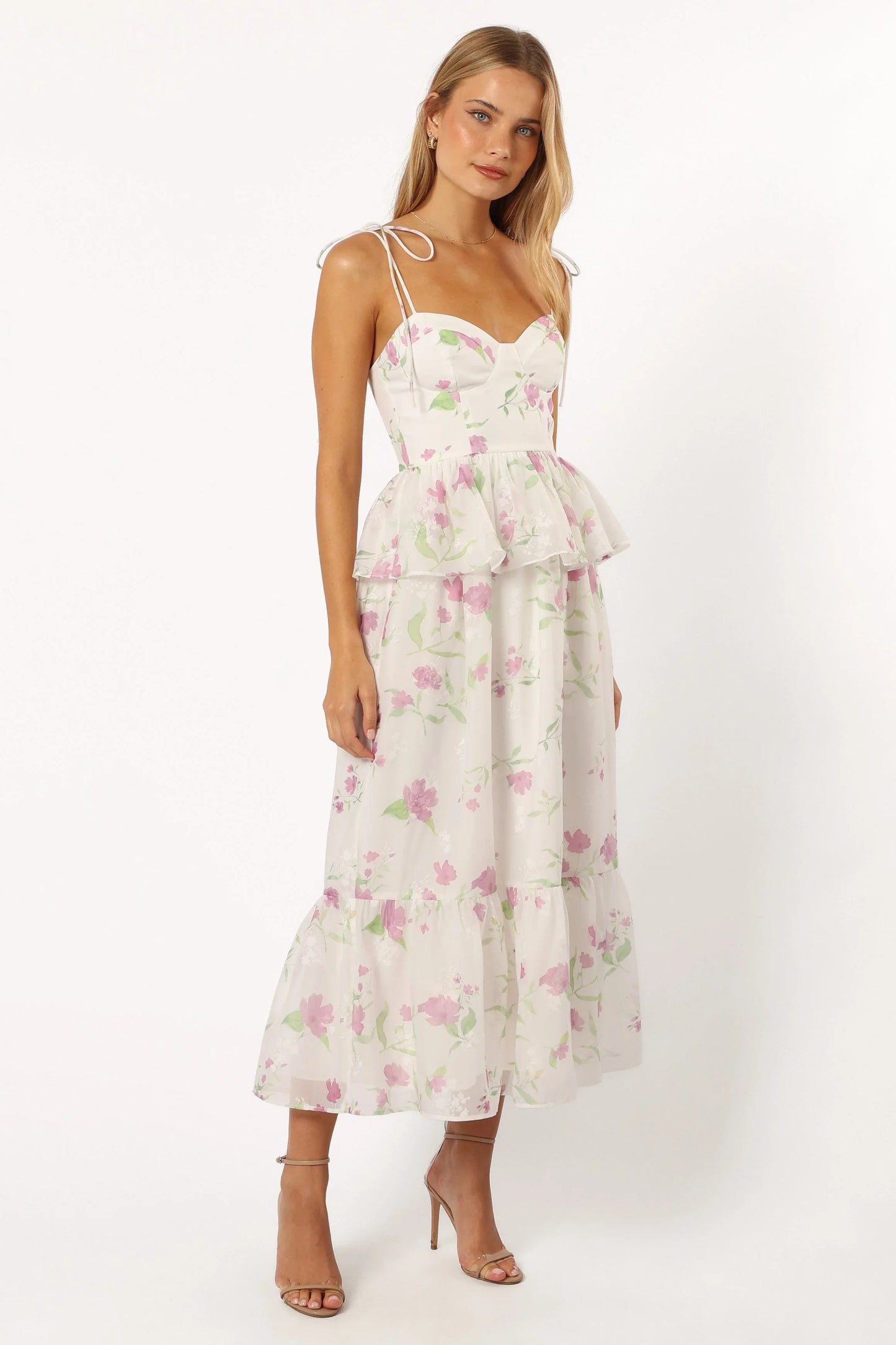 Armani Midi Dress White Floral
