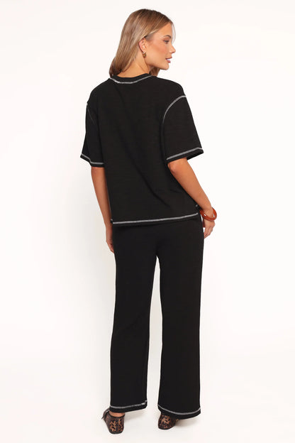 Angler Knit Set Black