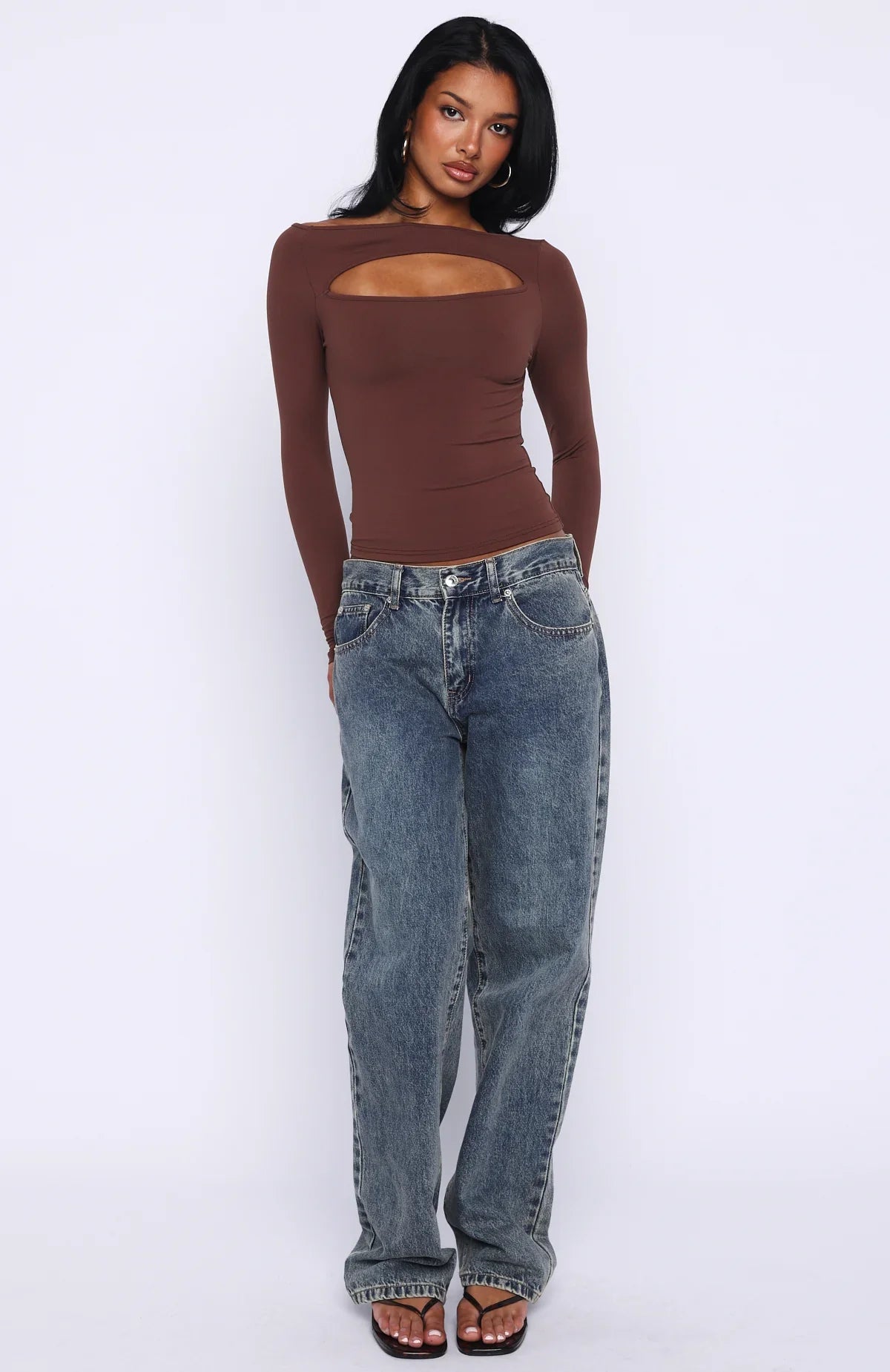 You Just Get Better Long Sleeve Top Expresso