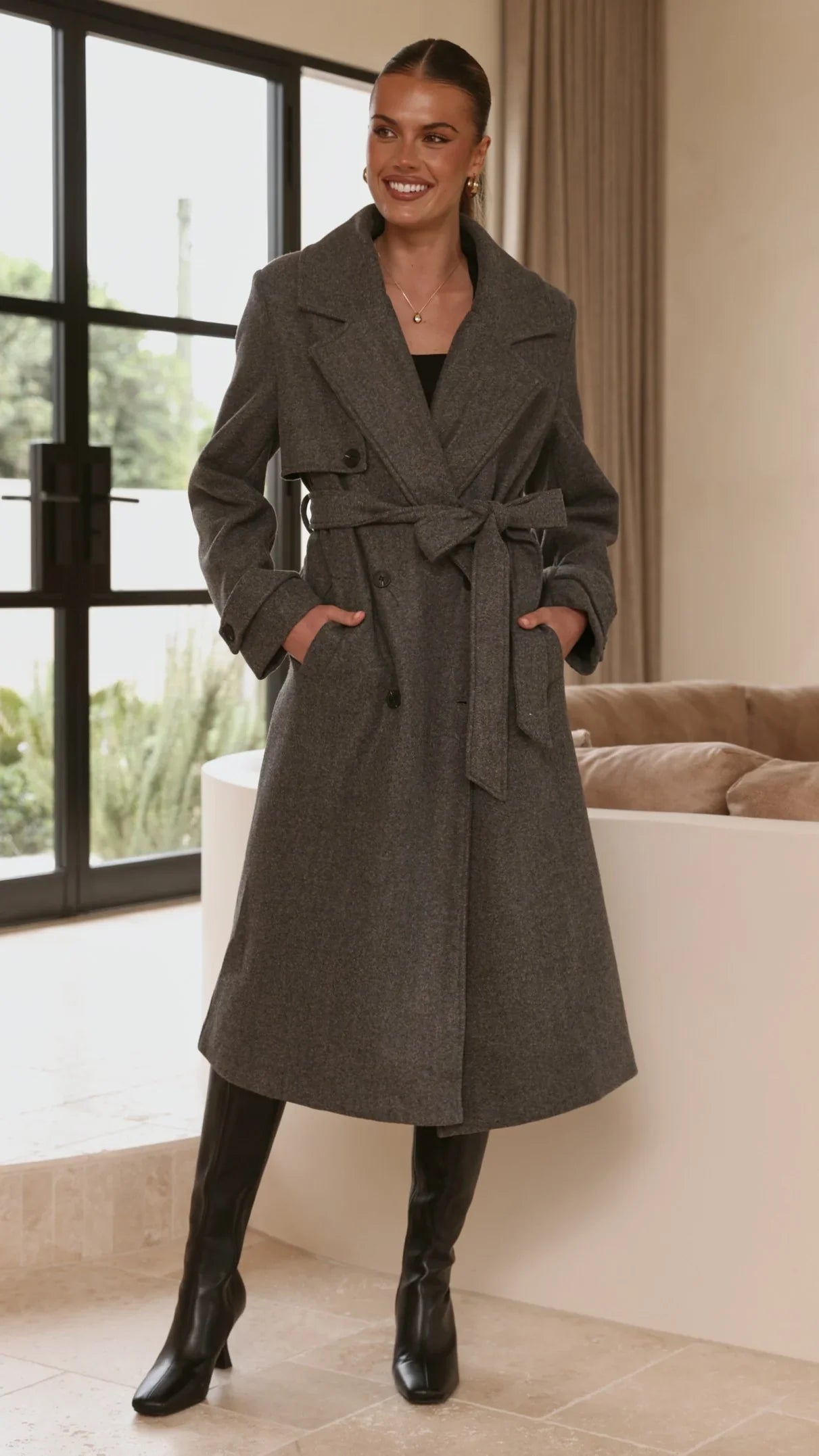 Aspen Coat Charcoal