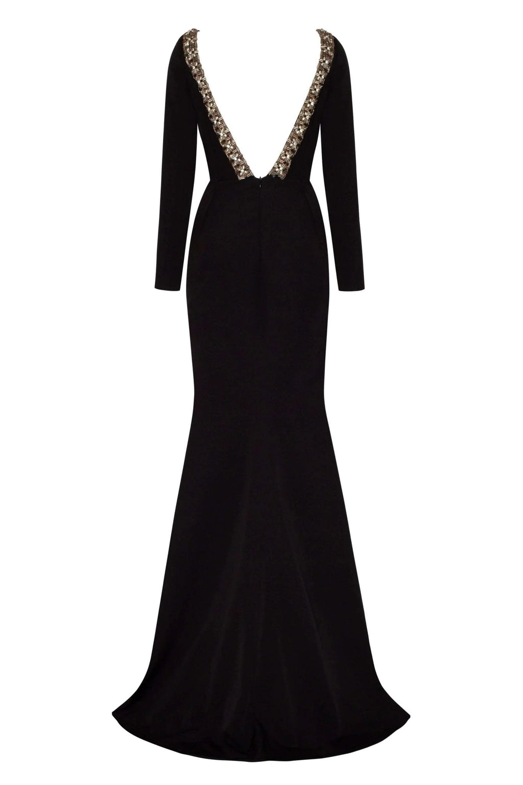 Elegant Mermaid Dress with Open Back