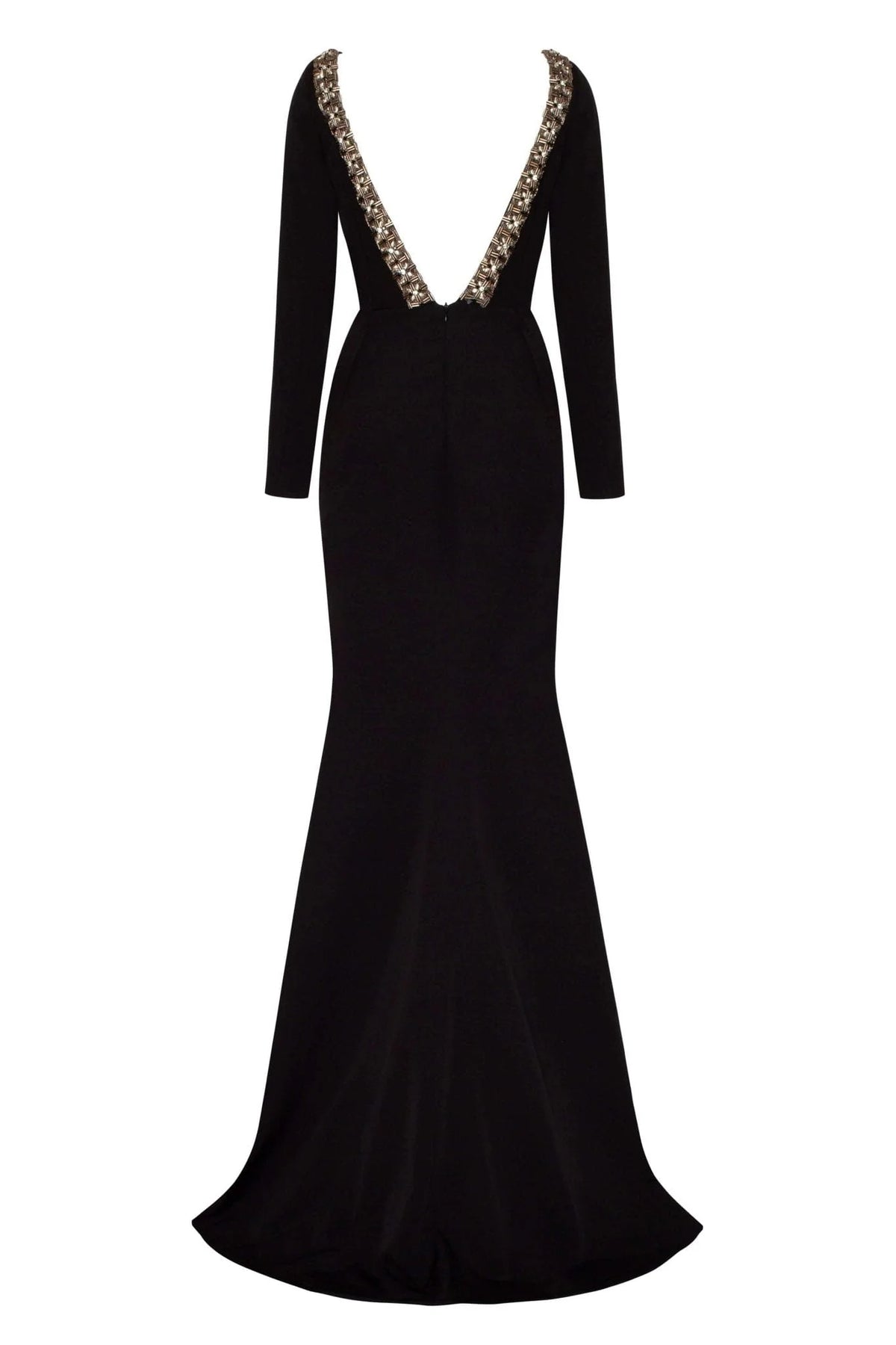 Elegant Mermaid Dress with Open Back