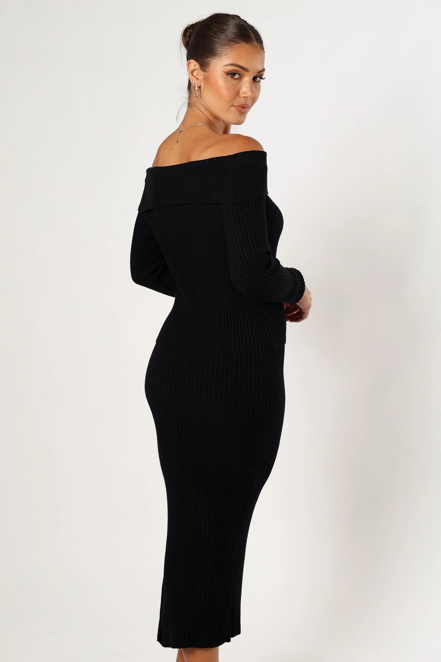 Charlotte Knitted Set Black