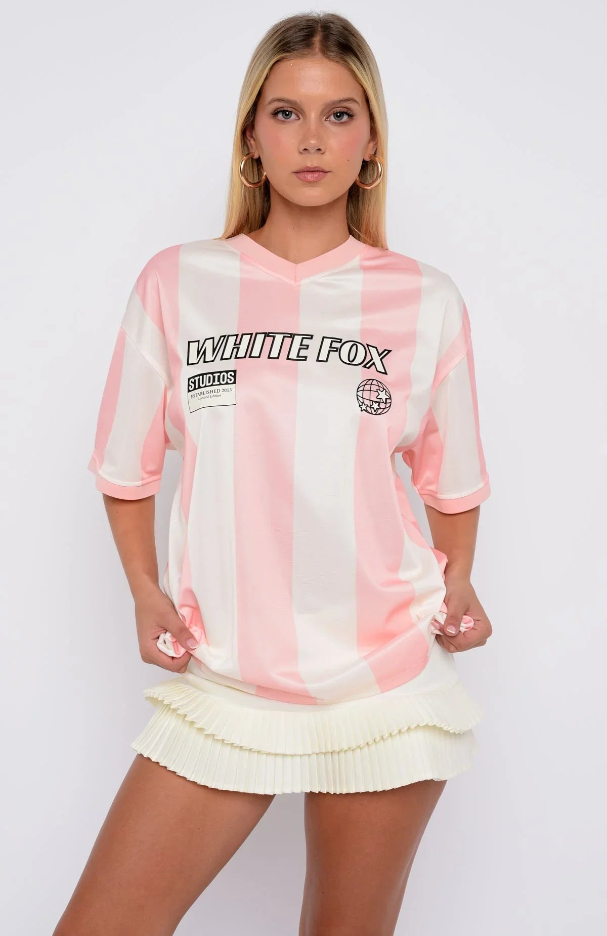 Lets Just Leave Oversized Jersey Pink Cream