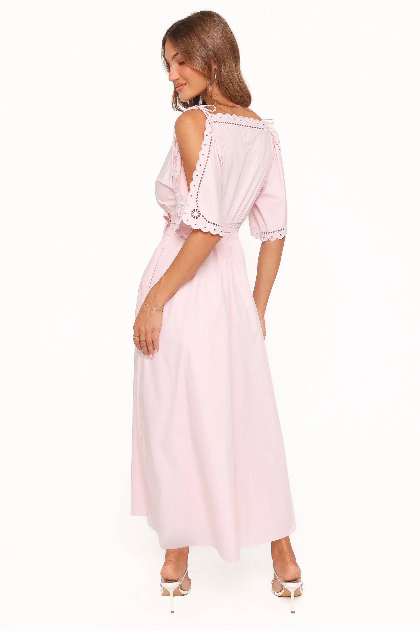 Nellie Midi Dress Petal Pink